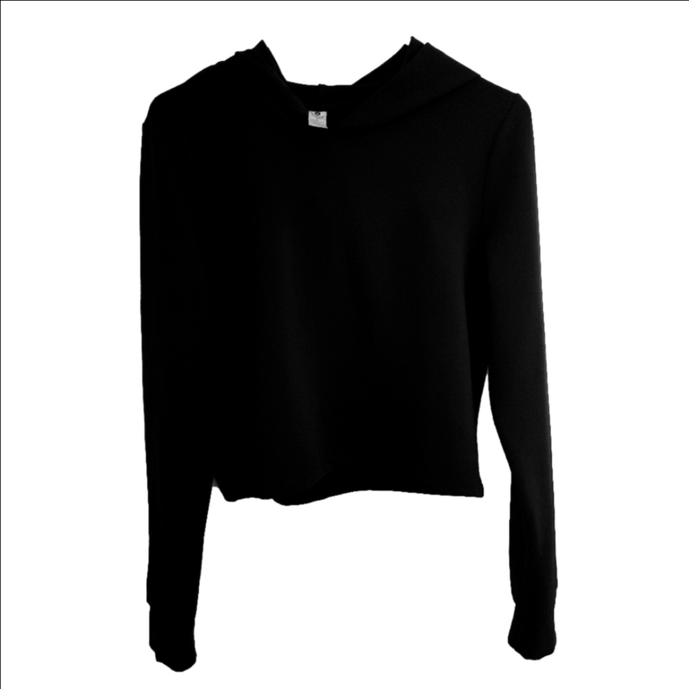 Velocity Black Short Hoodie- Women